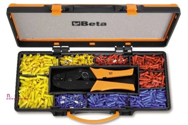 Beta 1608/C9 Assorimento pinza per capicorda e capicorda  - Dettaglio 1