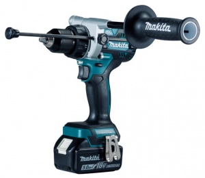 Makita dhp486rtj trapano avvitatore a percussionea a batteria brushless 18v - dettaglio 1