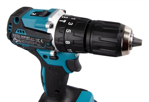 Makita dhp487raj trapano avvitatore a percussionea batteria brushless 18v - dettaglio 10