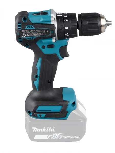 Makita dhp487zj trapano avvitatore a percussione 18v brushless senza batterie - dettaglio 7