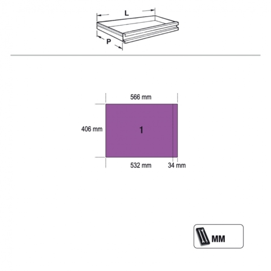 Beta c45pro c7 cassettiera mobile 045000227 - dettaglio 4