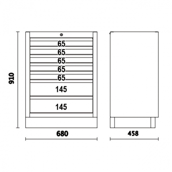 Beta c45pro 2.0 m7 modulo fisso per arredamento officina 045000237 - dettaglio 2