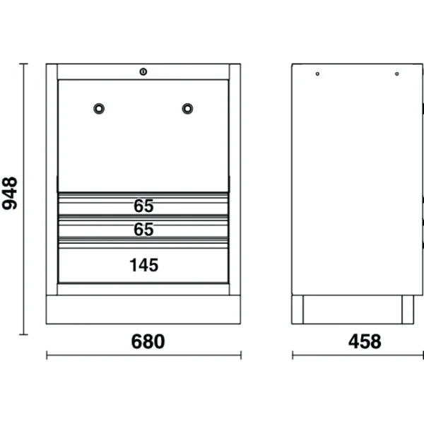 Beta c45pro 2.0 tc modulo fisso per arredamento officina 045000249 - dettaglio 2