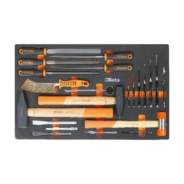 Beta m231 22 pz. termoformato morbido con utensili a percussione e lime - dettaglio 1