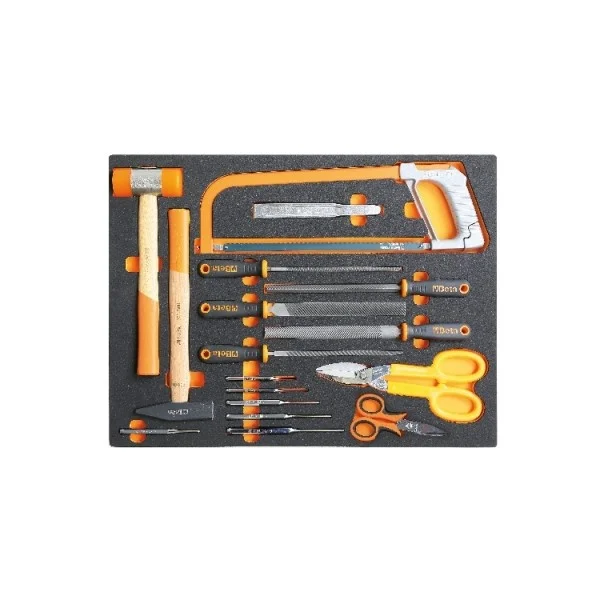 Beta mb58 17 pz. termoformato morbido con utensili a percussione, lime e taglio - dettaglio 1