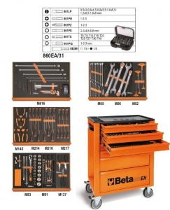 Beta 2400EH/VA-22 Cassettiera con assortimento 148 utensili - 024002038