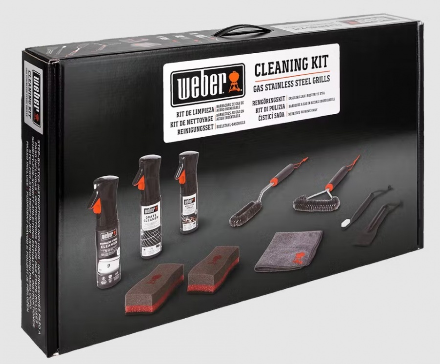 Weber 18283 Kit di pulizia per barbecue in acciaio - 18283