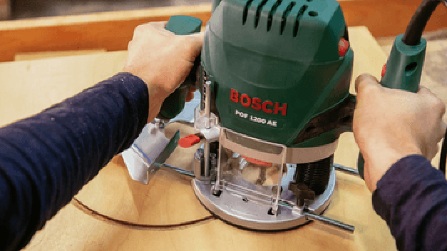 Bosch hobby pof 1200 ae fresatrice verticale 1200 w 060326a100 - dettaglio 3