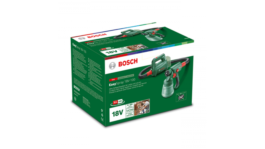 Bosch hobby easyspray 18v-100 sistema di verniciatura a spruzzo 18 v senza batteria 0603208000 - dettaglio 3