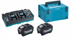 Makita 191U13-9 Kit Energy 40 V Max 2x5,0 Ah con caricabatterie rapido doppio - 191U13-9