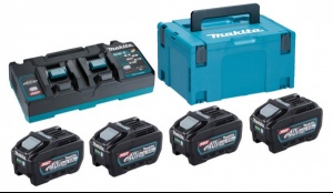 Makita 191U42-2 Kit Energy 40 V Max 4x5,0 Ah con caricabatterie rapido doppio - 191U42-2