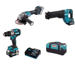 Makita DK0159G301 Set 3 elettroutensili 40 V con batterie - DK0159G301