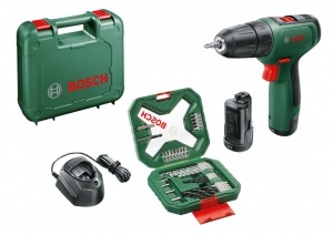 Bosch hobby easydrill 1200 + x34 trapano avvitatore 12 v con batterie e set accessori 34 pz. 06039d3008 - dettaglio 1