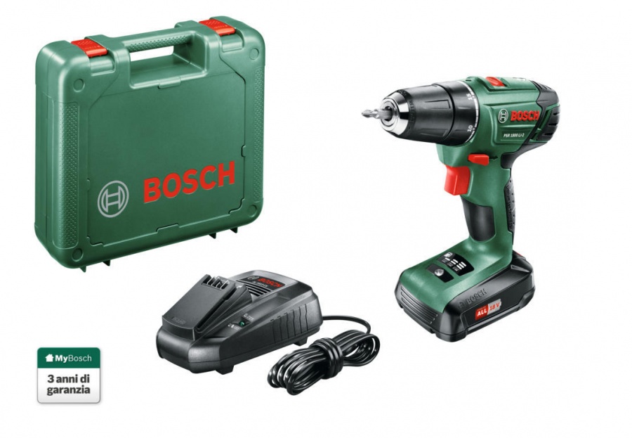 Bosch hobby psr 1800 li-2 trapano avvitatore a batteria 18 v 06039a310b - dettaglio 1