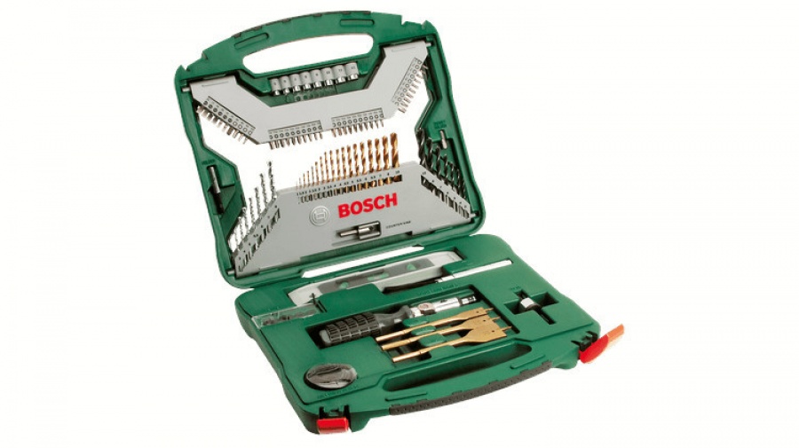 Bosch hobby x-line 100 pz. set di punte e bit con rivestimento tin 2607019330 - dettaglio 1
