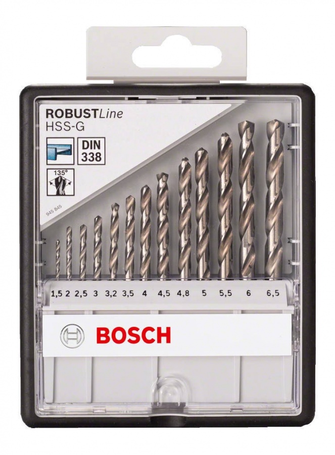 Bosch hss robust line set punte metallo rettificate 13 pz. 2607010538 - dettaglio 2