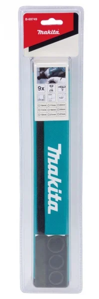 Makita b-69749 set chiavi a bussola 1/2" 9 pz. - dettaglio 2