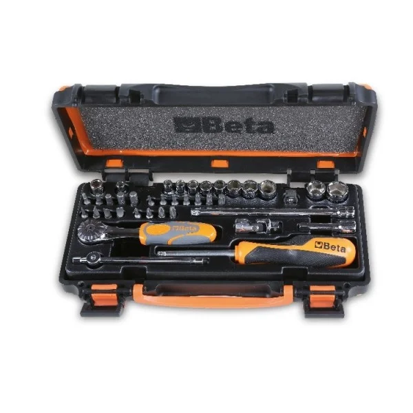 Beta 900/c11z assortimento di bussole 1/4" ed inserti in valigetta 39 pz. 009000984 - dettaglio 1