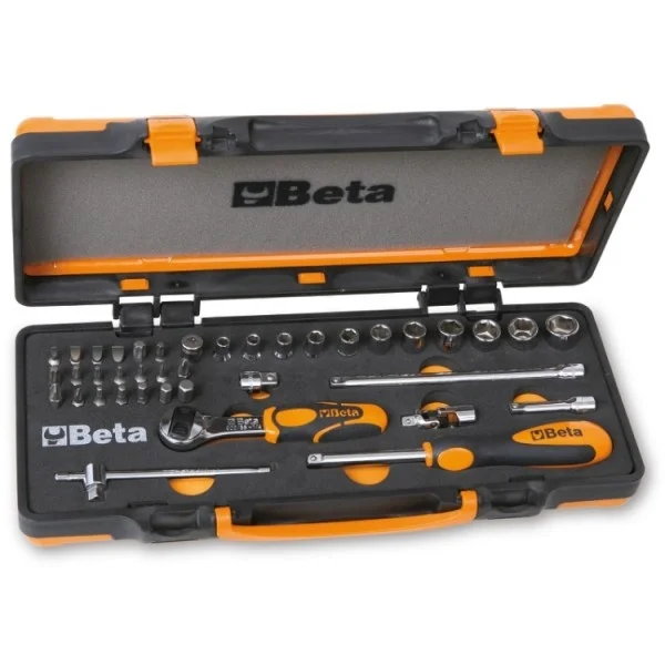 Beta 900/C12M Assortimento di bussole 1/4" ed inserti in valigetta 39 Pz.