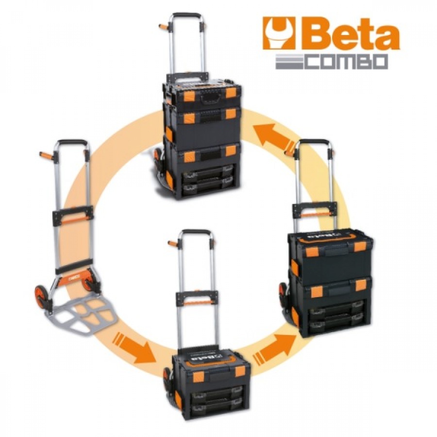 Beta c99v3/2c valigetta porta utensili combo con cassette portaminuteria 099000450 - dettaglio 4