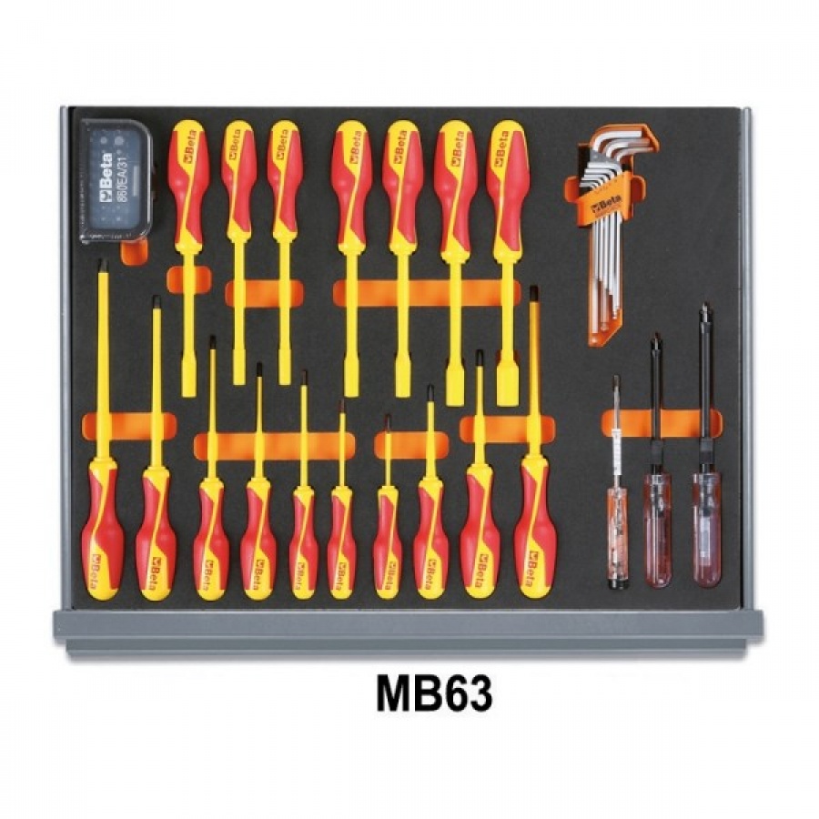 Beta 5935et/1mb assortimento utensili per elettrotecnica in termoformati 96 pz. 059351332 - dettaglio 4