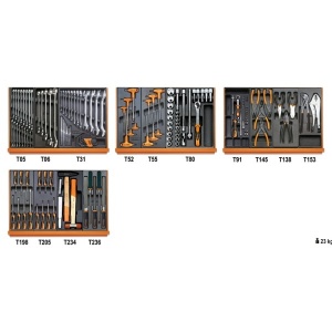 Beta 5904vu/3t assortimento utensili universali in termoformati rigidi 146 pz. 059041203 - dettaglio 1