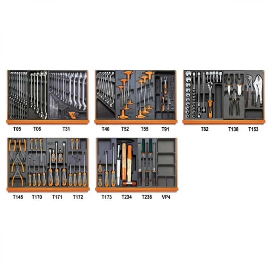 Beta 5908vu/2t assortimento utensili universali in termoformati rigidi 161 pz. 059081136 - dettaglio 1