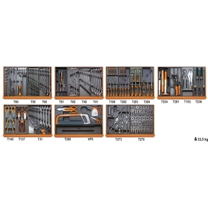 Beta 5908vi/2t assortimento utensili manutenzione industriale in termoformati 232 pz. 059081105 - dettaglio 1