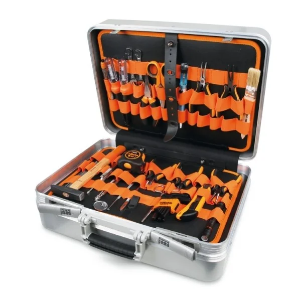 Beta 2033lel/b valigia in alluminio con assortimento elettrotecnica 98 pz. 020331225 - dettaglio 2