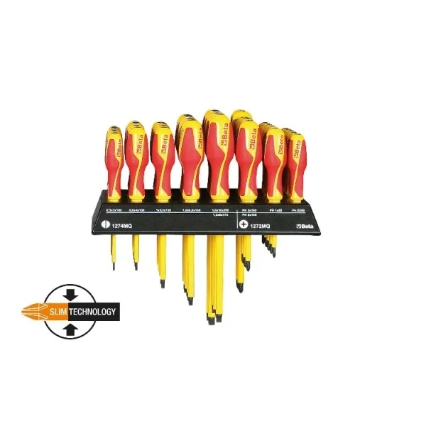 Beta 1273MQ/E4 Espositore da parete con cacciavite 43 Pz.
