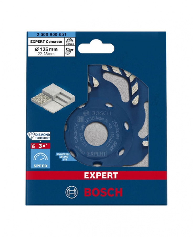 Bosch concrete high speed mola a tazza diamantata expert 125 mm 2608900651 - dettaglio 2