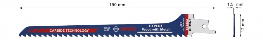 Bosch wood with metal lama per seghe universale expert s 715 lhm - dettaglio 3