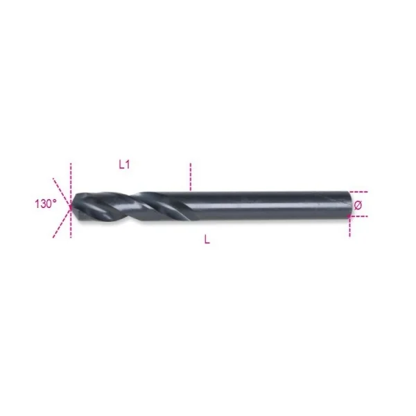 Beta 412c punta extra corta hss rettificata brunita 412c - dettaglio 2