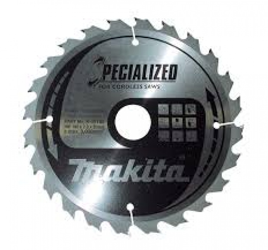 Lama Specialized Taglio Legno anche chiodato per Seghe Circolari Makita art. B-09472 Tipo CSME16540E F. 20 N. Denti 40 D. 165X20X40Z