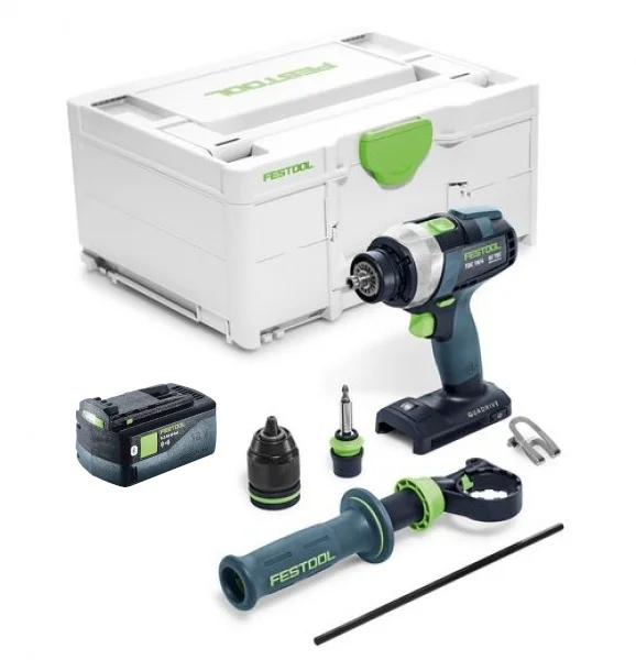 Festool TDC 18/4 I-Basic-5,0 Trapano avvitatore a batteria 18 V Quadrive