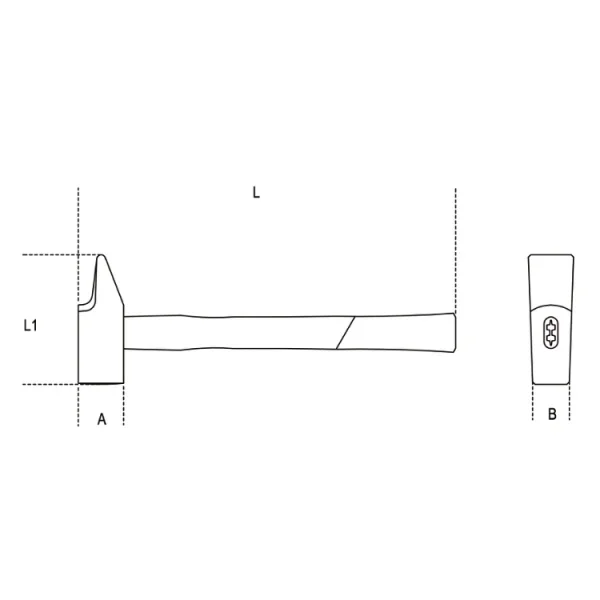 Beta 1370ft-hs 30 martello tipo francese 30 mm 013704530 - dettaglio 2