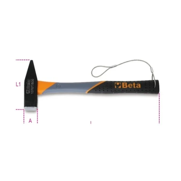Beta 1370t-hs 500 martello tipo tedesco 500 g 013704650 - dettaglio 3