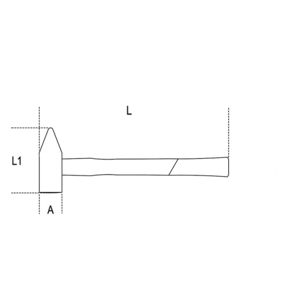 Beta 1370t-hs 1000 martello tipo tedesco 1000 g 013704700 - dettaglio 4
