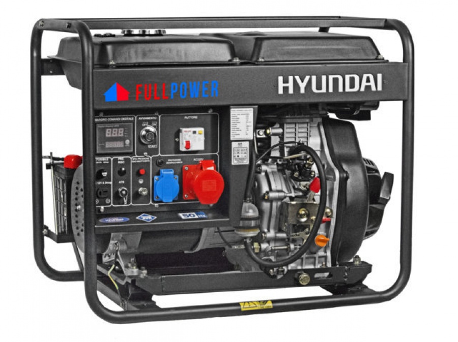 Hyundai  generatore full power a diesel 6,0 kw 456 cc - dettaglio 1