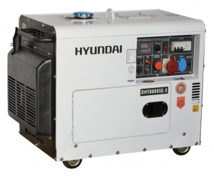 Hyundai dhy8000se-3 generatore a diesel trifase silenziato 6,0 kw 456 cc - dettaglio 1