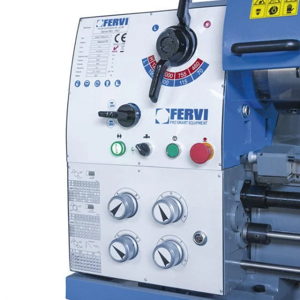 Fervi t069/400v3a tornio parallelo ad ingranaggi 400 v con visualizzatore - dettaglio 6