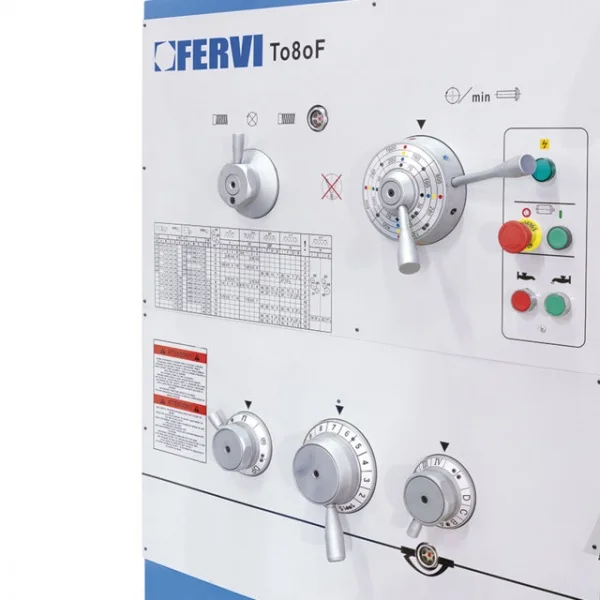 Fervi t080f tornio parallelo professionale con frizione 400 v - dettaglio 2