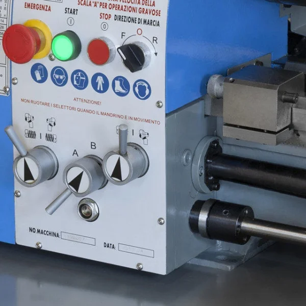 Fervi t900 tornio parallelo 320 mm con banco - dettaglio 4