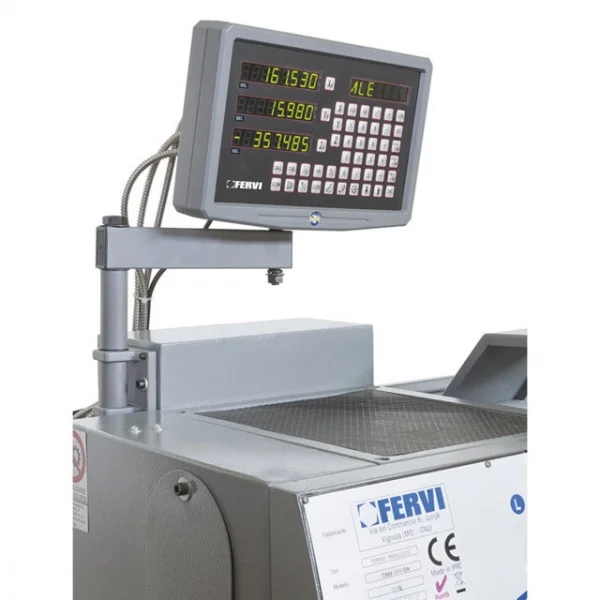 Fervi t999/230v3a tornio parallelo 230 v con banco e visualizzatore - dettaglio 7