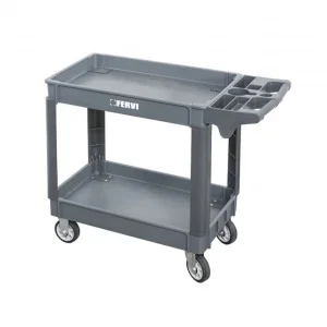 Fervi c065/2 carrello in polipropilene a due vasche - dettaglio 1