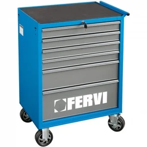 Fervi C900/CC01 Cassettiera antiribaltamento 6 cassetti con utensili 113 Pz. - C900/CC01