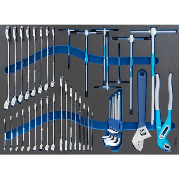 Fervi c960/am01 cassettiera carrellata 7 cassetti con utensili 142 pz. - dettaglio 2