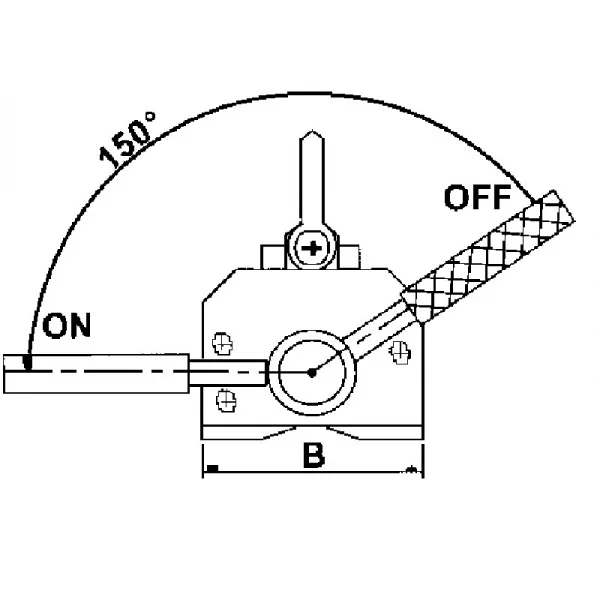 Fervi s0300 sollevatore magnetico 300 kg - dettaglio 2