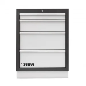 Fervi a007/04 cassettiera fissa con 4 cassetti - dettaglio 1