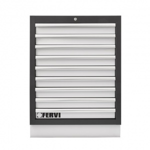 Fervi a007/20 cassettiera fissa con 9 cassetti - dettaglio 1